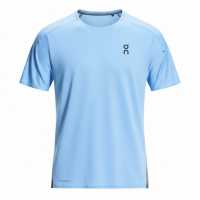 On Men's Short Sleeve Performance Running Top Gourami/Rock 