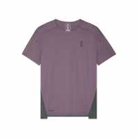 On Men's Short Sleeve Performance Running Top Dewberry 