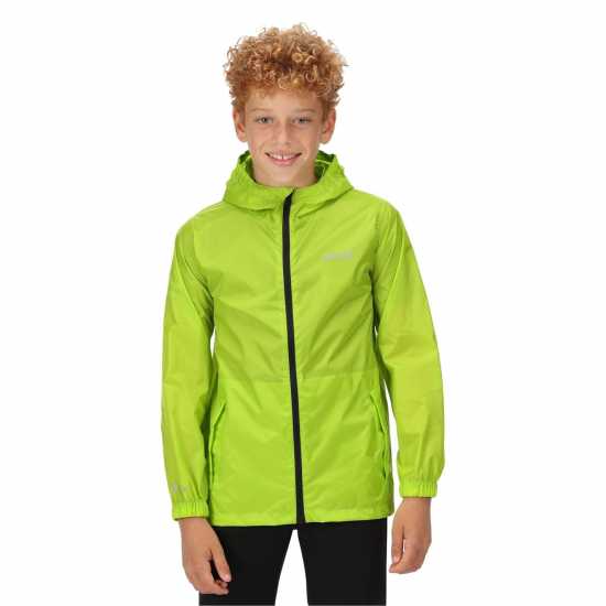 Regatta Непромокаемо Яке Kid Pack It Iii Waterproof Jacket Bright Kiwi Детски якета и палта