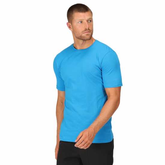 Regatta Tait Coolweave T-Shirt Indigo Blue Мъжко облекло за едри хора
