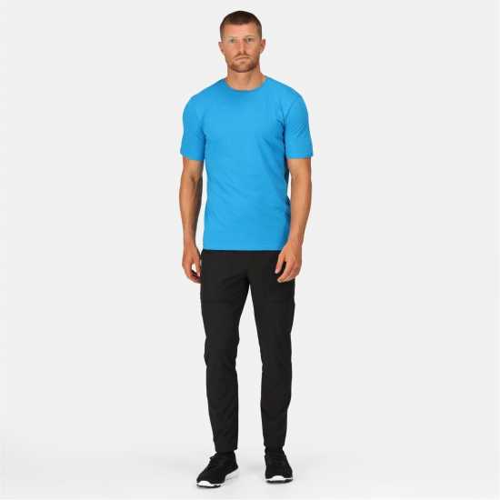 Regatta Tait Coolweave T-Shirt Indigo Blue Мъжко облекло за едри хора