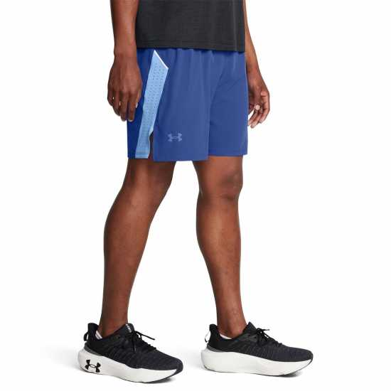 Мъжки дрехи за бягане Under Armour Launch Elite 7'' Shorts Mens Техно синьо Under Armour Launch Elite 7'' Shorts Mens Техно синьо Мъжки дрехи за бягане