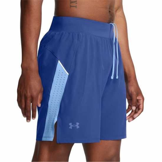 Мъжки дрехи за бягане Under Armour Launch Elite 7'' Shorts Mens Техно синьо Under Armour Launch Elite 7'' Shorts Mens Техно синьо Мъжки дрехи за бягане