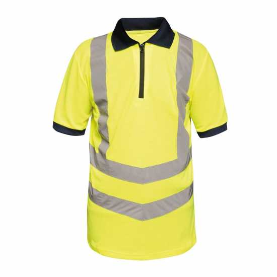 Regatta Блуза С Яка Hi Vis Pro Workwear Polo Shirt Yellow/Navy 
