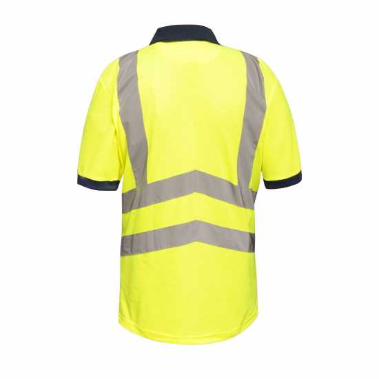 Regatta Блуза С Яка Hi Vis Pro Workwear Polo Shirt Yellow/Navy 