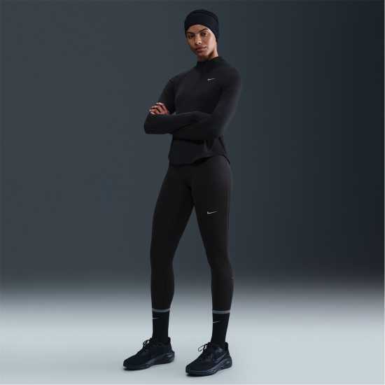 Nike Tempo High-Waisted 7/8 Running Leggings Womens Черно Nike Tempo High-Waisted 7/8 Running Leggings Womens Черно