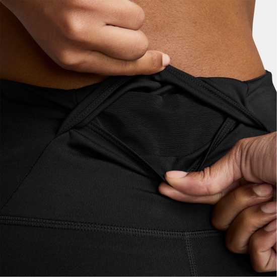 Nike Tempo High-Waisted 7/8 Running Leggings Womens Черно 