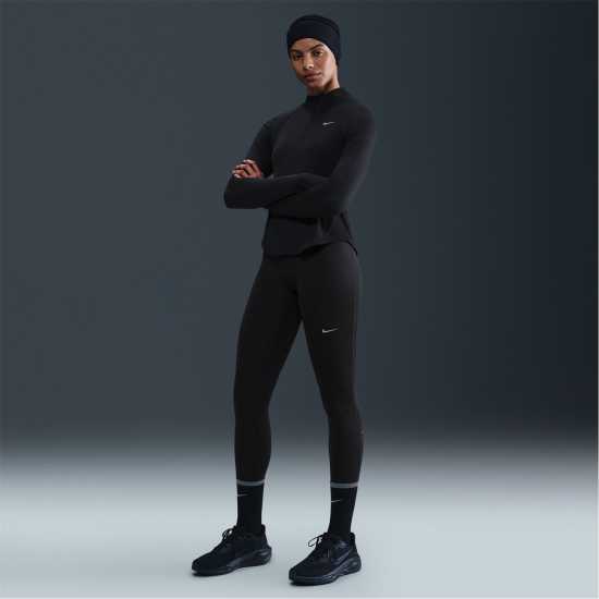 Nike Tempo High-Waisted 7/8 Running Leggings Womens Черно 