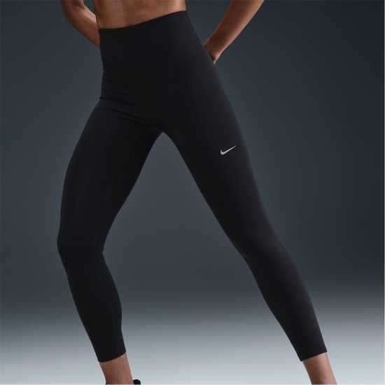 Nike Tempo High-Waisted 7/8 Running Leggings Womens Черно 