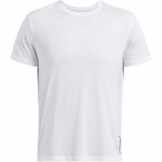 Under Armour Мъжко Горнище За Бягане Armour Ua Run Anywhere Tee Running Top Mens White Мъжки дрехи за бягане