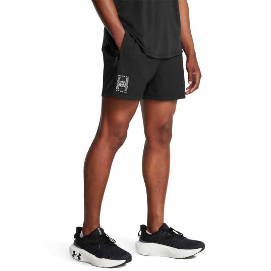 Under Armour Armour Ua Run Anywhere Shorts Running Short Mens Черно Мъжки дрехи за бягане