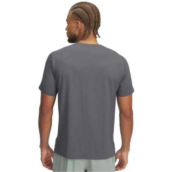 Under Armour Men's Launch Elite Short-Sleeve Performance Top Gray Under Armour Men's Launch Elite Short-Sleeve Performance Top Gray