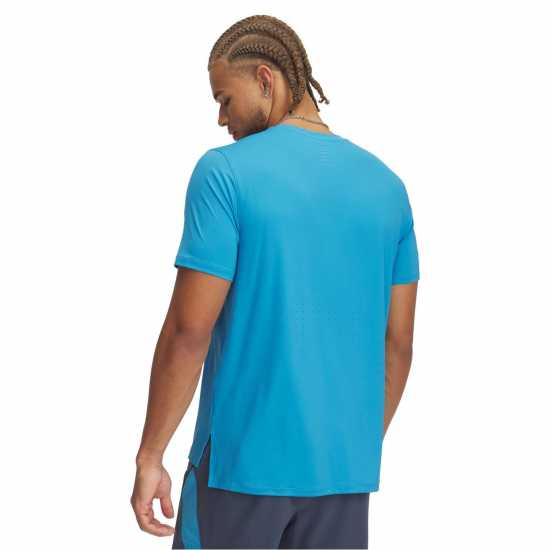 Under Armour Men's Launch Elite Short-Sleeve Performance Top Синьо Under Armour Men's Launch Elite Short-Sleeve Performance Top Синьо