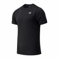 New Balance Accelerate Men's Running T-Shirt Black Мъжки тениски с яка