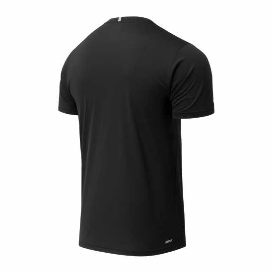 New Balance Мъжка Риза Running T-Shirt Mens Черно Мъжки дрехи за бягане