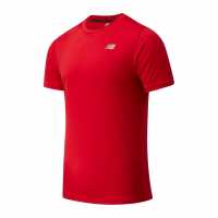 New Balance Мъжка Риза Running T-Shirt Mens Red Мъжки тениски с яка