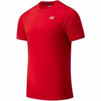 New Balance Мъжка Риза Running T-Shirt Mens Red Мъжки ризи