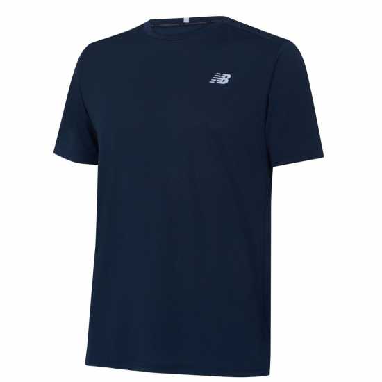 Мъжки дрехи за бягане New Balance Мъжка Риза Running T-Shirt Mens Морска синьо New Balance Мъжка Риза Running T-Shirt Mens Морска синьо Мъжки дрехи за бягане