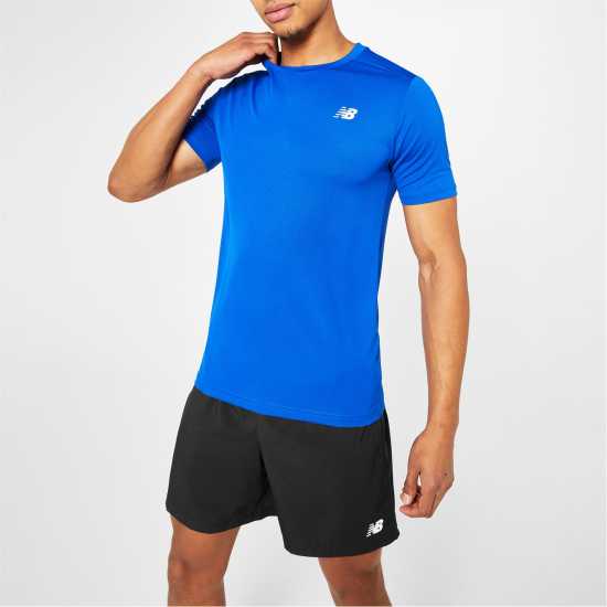 New Balance Мъжка Риза Running T-Shirt Mens Опитай Мъжки дрехи за бягане