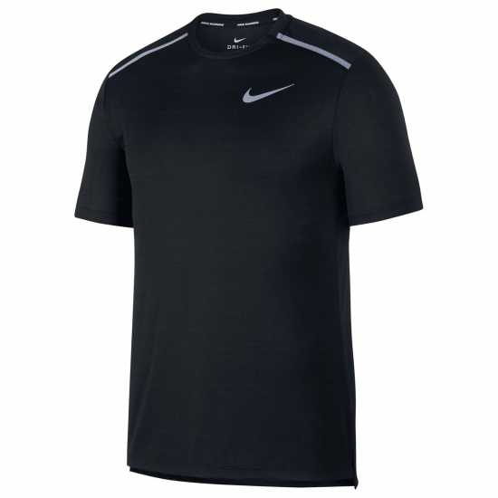 Nike Мъжко Горнище За Бягане Drifit Miler Running Top Mens Black Мъжко облекло за едри хора