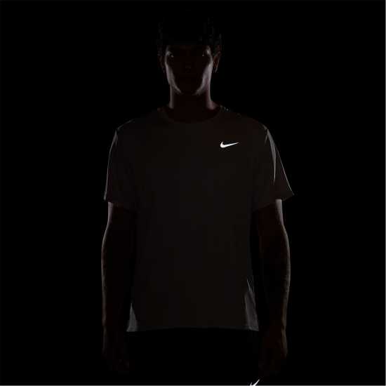 Nike Мъжко Горнище За Бягане Drifit Miler Running Top Mens Nike Мъжко Горнище За Бягане Drifit Miler Running Top Mens Moon Particle