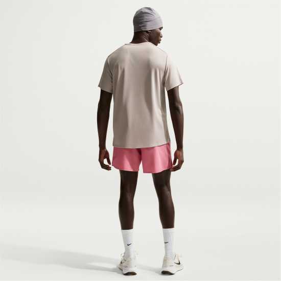 Nike Мъжко Горнище За Бягане Drifit Miler Running Top Mens Nike Мъжко Горнище За Бягане Drifit Miler Running Top Mens Moon Particle