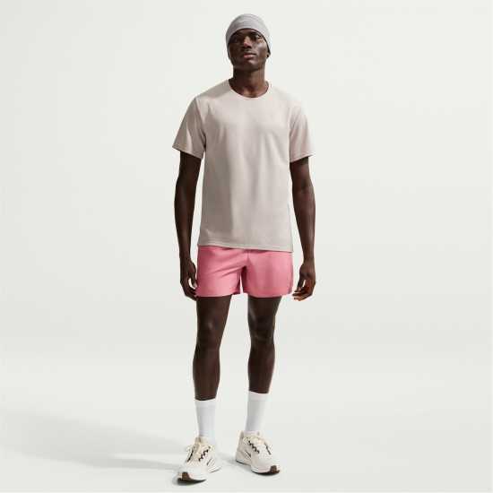 Nike Мъжко Горнище За Бягане Drifit Miler Running Top Mens Nike Мъжко Горнище За Бягане Drifit Miler Running Top Mens Moon Particle