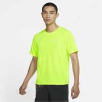Nike Мъжко Горнище За Бягане Drifit Miler Running Top Mens Volt Мъжки тениски и фланелки