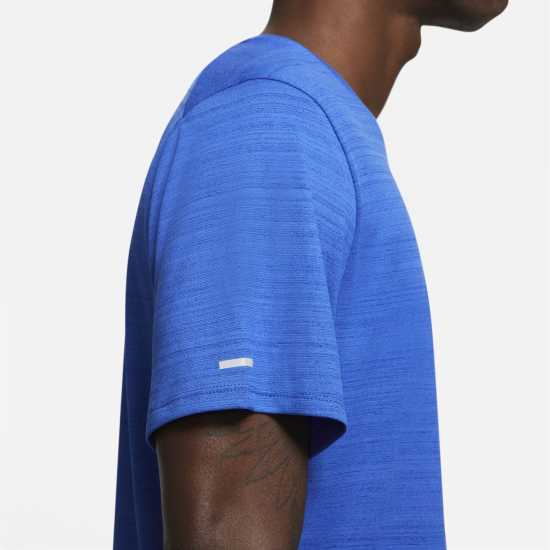 Nike Мъжко Горнище За Бягане Drifit Miler Running Top Mens Ghost Blue Мъжки тениски и фланелки