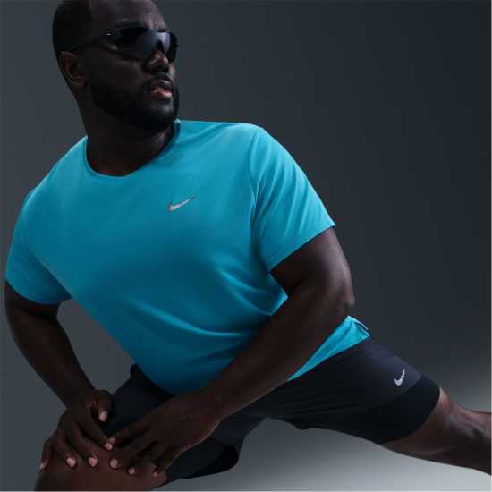 Мъжки тениски и фланелки Nike Мъжко Горнище За Бягане Drifit Miler Running Top Mens Прахав катран Nike Мъжко Горнище За Бягане Drifit Miler Running Top Mens Прахав катран Мъжки тениски и фланелки