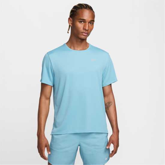 Nike Мъжко Горнище За Бягане Drifit Miler Running Top Mens Деним Турк Мъжки тениски и фланелки