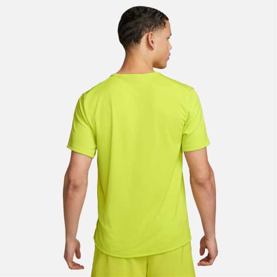 Nike Мъжко Горнище За Бягане Drifit Miler Running Top Mens Bright Cactus Мъжко облекло за едри хора