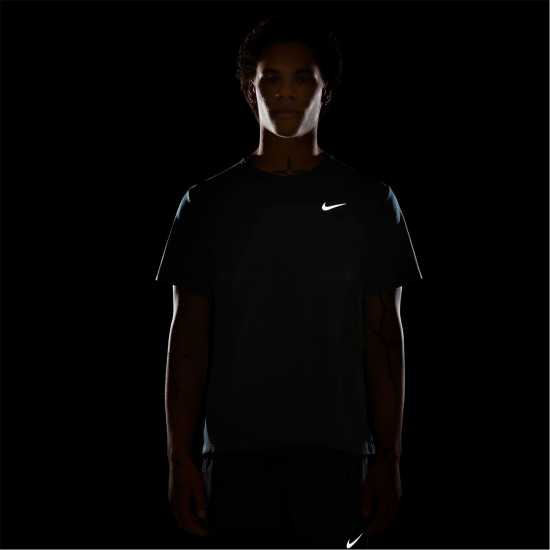 Nike Мъжко Горнище За Бягане Drifit Miler Running Top Mens Deep Jungle Мъжко облекло за едри хора