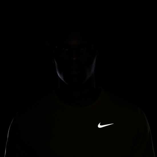 Nike Мъжко Горнище За Бягане Drifit Miler Running Top Mens Pacific Moss Мъжко облекло за едри хора