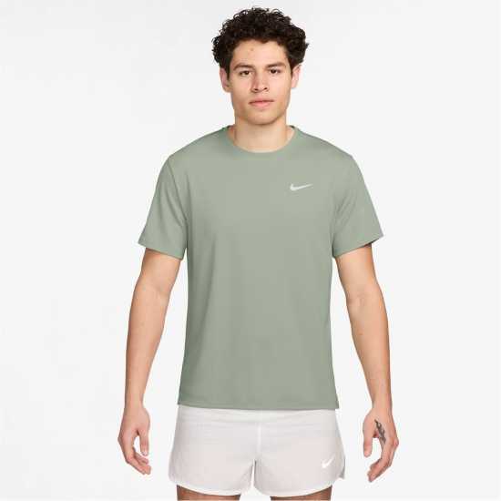 Nike Мъжко Горнище За Бягане Drifit Miler Running Top Mens Джейд Хоризонт Мъжки тениски и фланелки