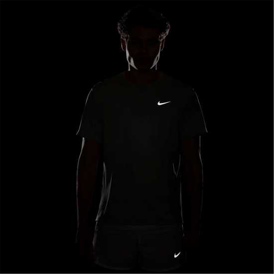 Nike Мъжко Горнище За Бягане Drifit Miler Running Top Mens Джейд Хоризонт Мъжки тениски и фланелки