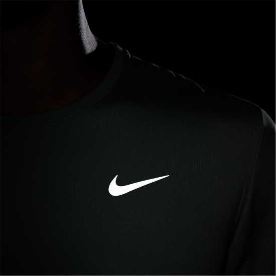 Nike Мъжко Горнище За Бягане Drifit Miler Running Top Mens Джейд Хоризонт Мъжки тениски и фланелки