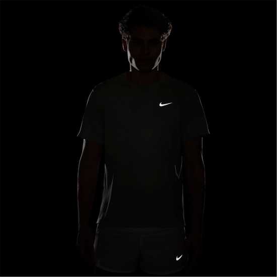 Nike Мъжко Горнище За Бягане Drifit Miler Running Top Mens Джейд Хоризонт Мъжки тениски и фланелки