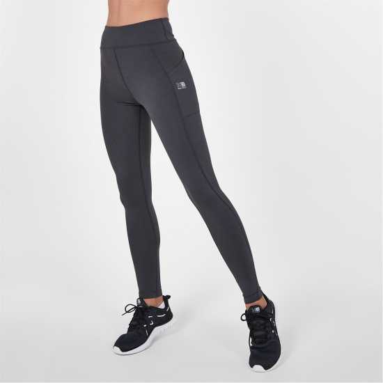 Дамски клинове за фитнес Karrimor Run Tights Womens Угъл Karrimor Run Tights Womens Угъл Дамски клинове за фитнес