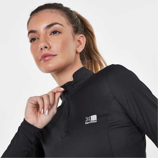 Дамски горнища с цип Дамско Горнище С Цип Karrimor Longsleeve Quarter Zip Top Ladies Черно Дамско Горнище С Цип Karrimor Longsleeve Quarter Zip Top Ladies Черно Дамски горнища с цип