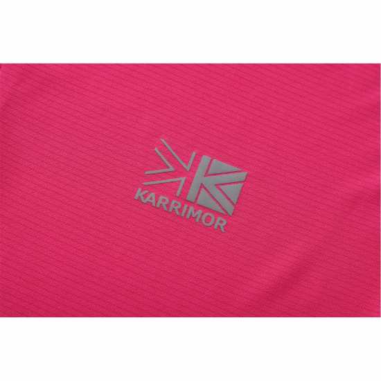 Дамско Горнище С Цип Karrimor Longsleeve Quarter Zip Top Ladies Pink Дамски горнища с цип