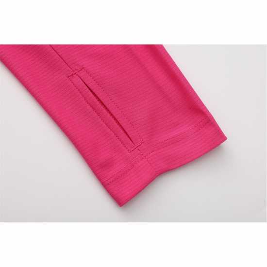 Дамско Горнище С Цип Karrimor Longsleeve Quarter Zip Top Ladies Pink Дамски горнища с цип