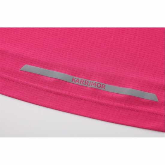 Дамско Горнище С Цип Karrimor Longsleeve Quarter Zip Top Ladies Pink Дамски горнища с цип