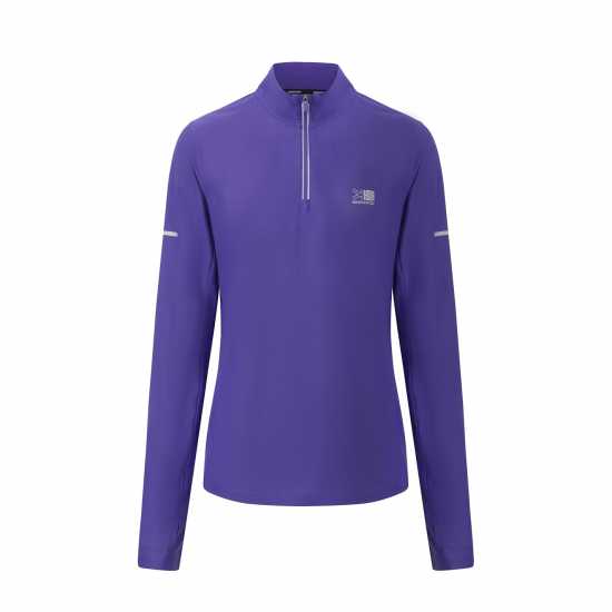 Karrimor Дамско Горнище С Цип Longsleeve 1/4 Zip Top Ladies Liberty Purple Karrimor Дамско Горнище С Цип Longsleeve 1/4 Zip Top Ladies Liberty Purple