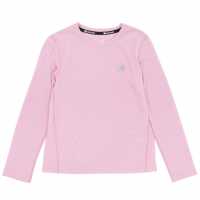 Тениска Момичета Karrimor Long Sleeve Run T Shirt Junior Girls Pink Детски тениски и фланелки