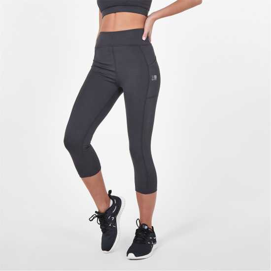 Дамски дрехи за бягане Karrimor Run Capris Charcoal Karrimor Run Capris Charcoal Дамски дрехи за бягане