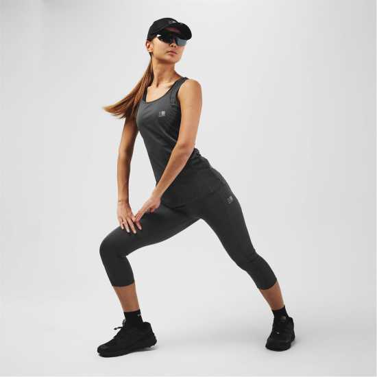 Дамски дрехи за бягане Karrimor Run Capris Charcoal Karrimor Run Capris Charcoal Дамски дрехи за бягане