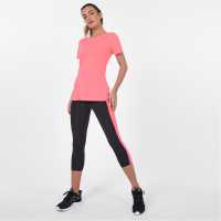 Karrimor Run Capris Черно/корал Дамски дрехи за бягане