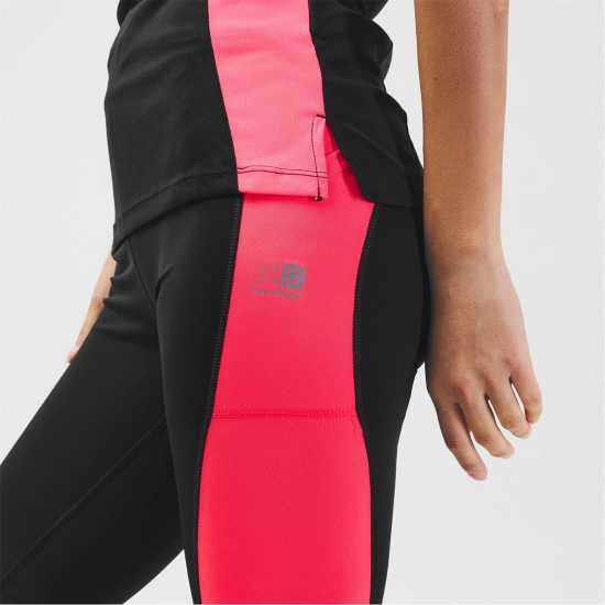 Karrimor Run Capris Черно/корал Дамски дрехи за бягане