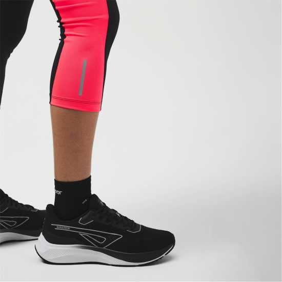 Karrimor Run Capris Черно/корал Дамски дрехи за бягане